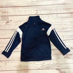 Boys Navy Blue Adidas Track Jacket